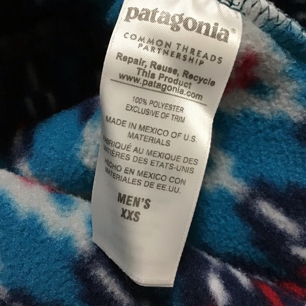Patagonia Mens Synchilla Snap-T Fleece Pullover Forest Carpet: Deep Sea Blue - Picture 7 of 9